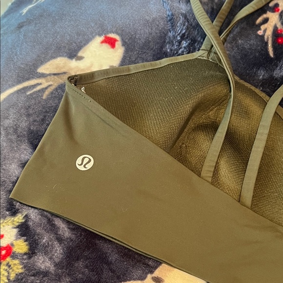Olive Green Lululemon Women's Bralette - Cloud Sports Bra - Light Support - Picture 1 of 13